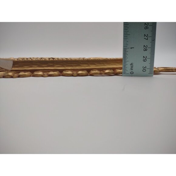 Vintage 1970s Homco Art Nouveau Greek Gold Tone Diamond Resin Wall Plaques - Picture 15 of 16